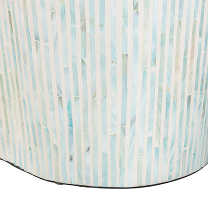 bali & pari - FiorellaCoffee Table in White/Aquamarine - F2508-FT6-Capiz-CT view 6