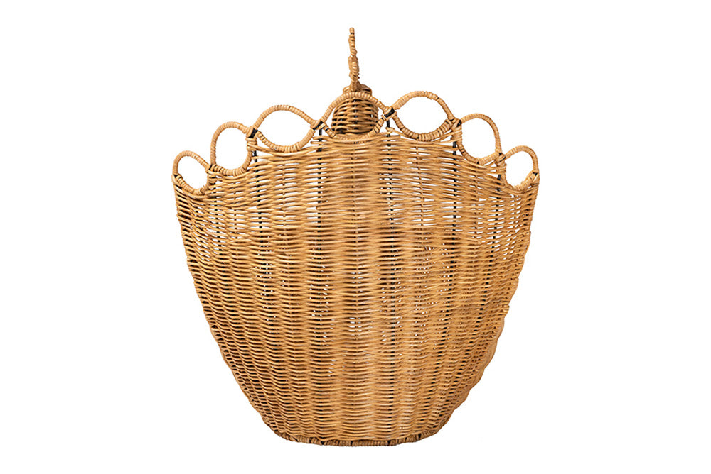 bali & pari - Florabel Basket - Flocks-Light Honey Rattan-Basket view 5