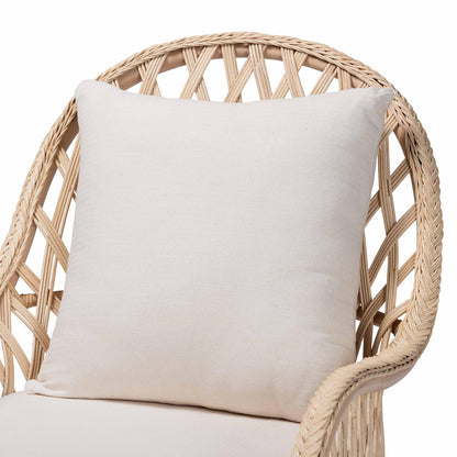 bali & pari - Florence Chair in Ivory - Regal 1-Ivory Rattan-CC view 5