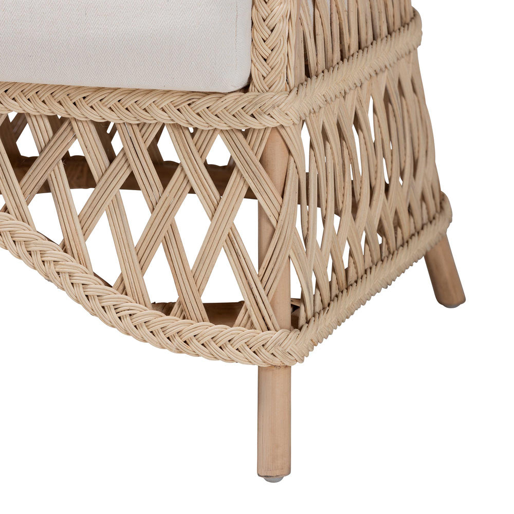 bali & pari - Florence Chair in Ivory - Regal 1-Ivory Rattan-CC view 6