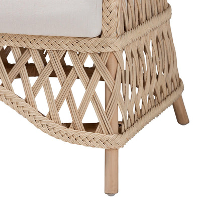 bali & pari - Florence Chair in Ivory - Regal 1-Ivory Rattan-CC view 6
