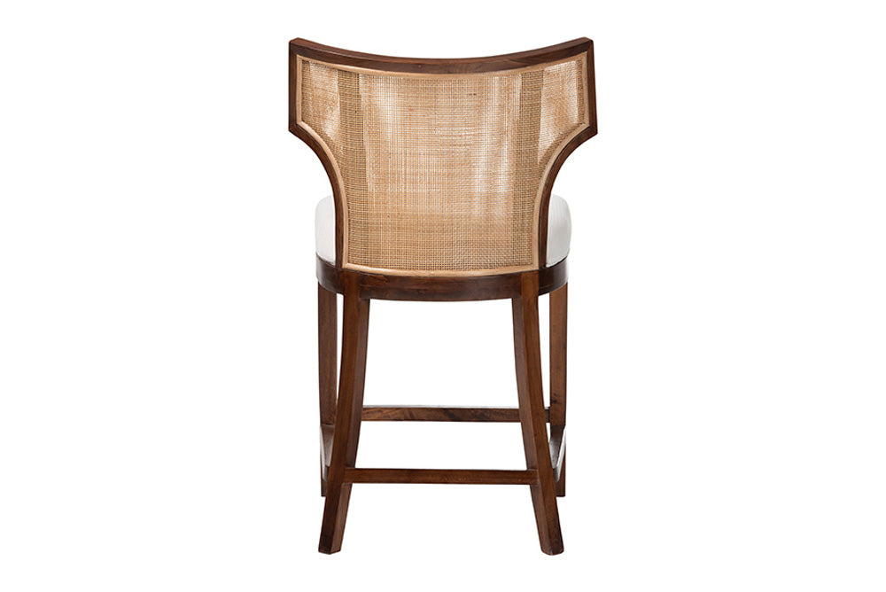 bali & pari - Franco Counter Stool - Franco-Light Brown-Rattan/Wood-CS view 5