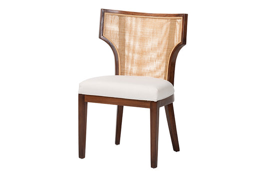 bali & pari - Franco Dining Chair - Franco-Light Brown-Rattan/Wood-DC view 1