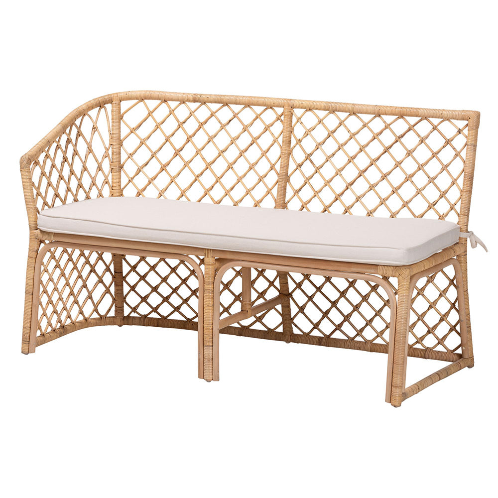 bali & pari - Frayne Dining Set in Light Honey - Aysi/Palm Short-3PC Dining Set view 2