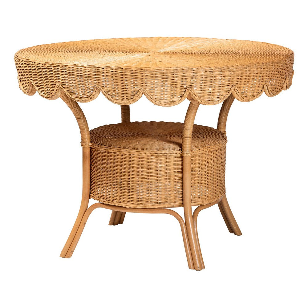 bali & pari - Frayne Dining Set in Light Honey - Aysi/Palm Short-3PC Dining Set view 4