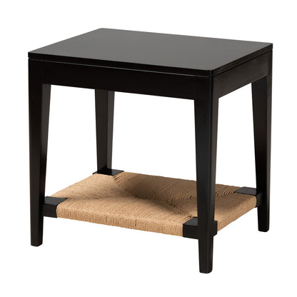 bali & pari - Freya End Table in Black/Natural Brown - FIB1-End Table view 1