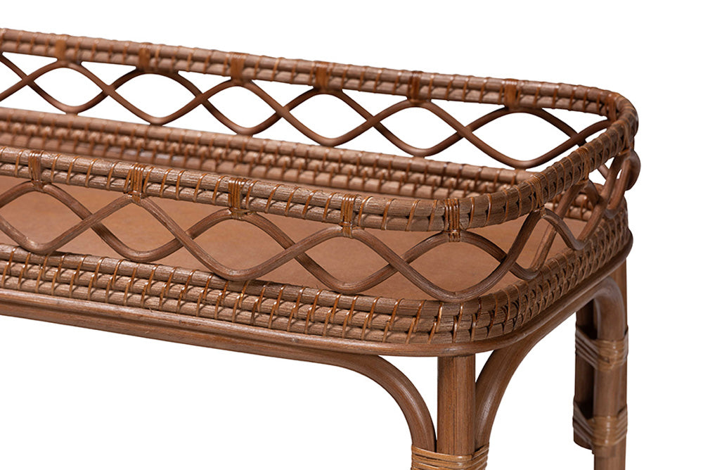 bali & pari - Fumiyo Cart - WS247-Medium Brown Rattan-Cart view 5