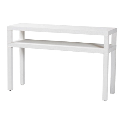 bali & pari  - Gale Console Table in White - Gale-White-Console Table view 1