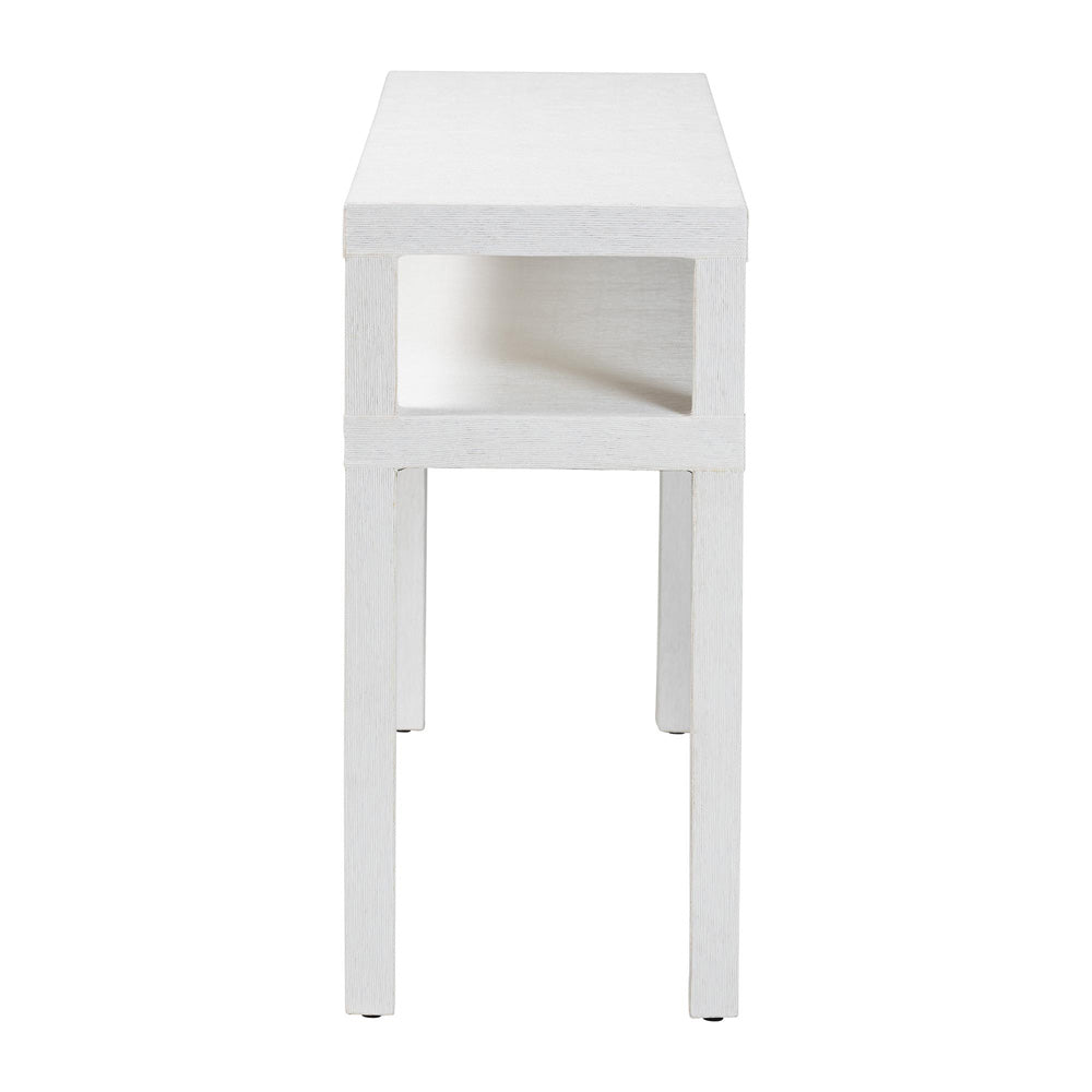 bali & pari  - Gale Console Table in White - Gale-White-Console Table view 3