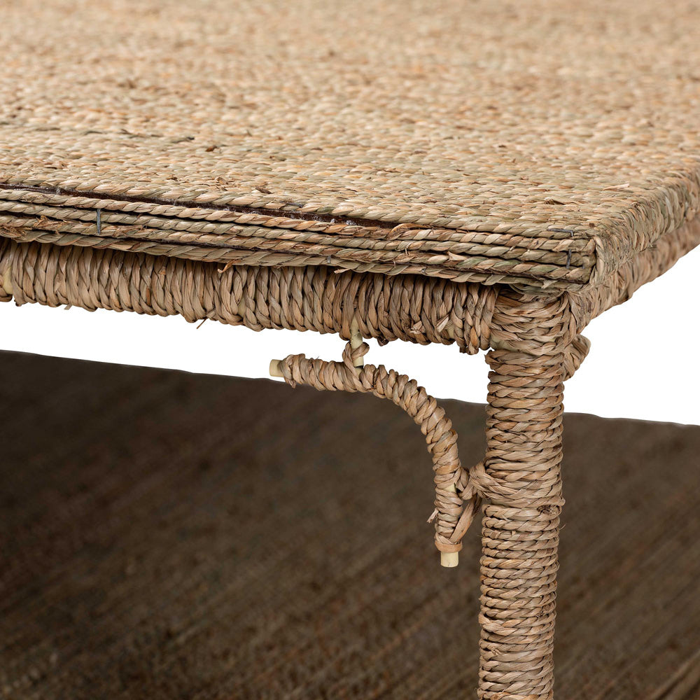 bali & pari - Ganit Coffee Table in Natural Brown - F248-FT5-Seagrass-Coffee Table view 3