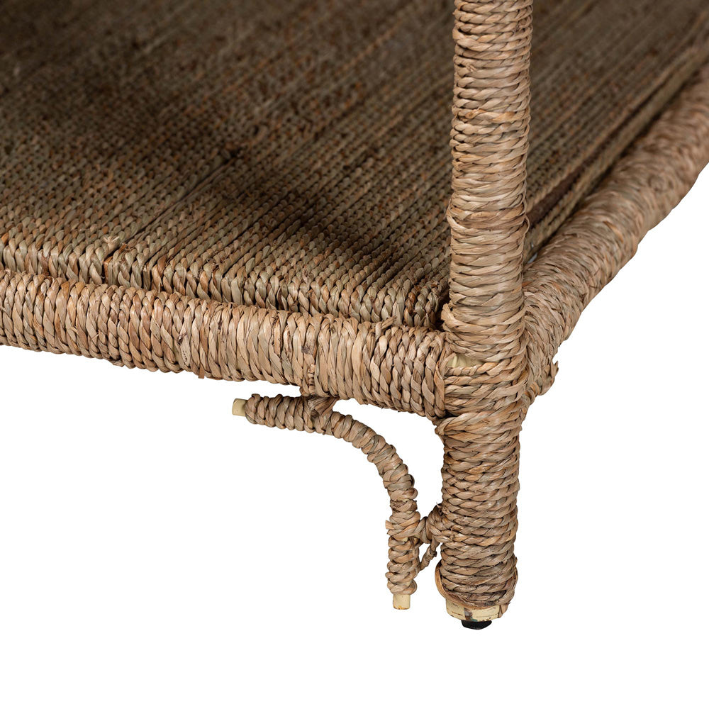 bali & pari - Ganit Coffee Table in Natural Brown - F248-FT5-Seagrass-Coffee Table view 4