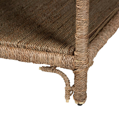bali & pari - Ganit Coffee Table in Natural Brown - F248-FT5-Seagrass-Coffee Table view 4