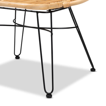 bali & pari - Garan Chair in Natural Brown/Black - Leaf-Rattan-CC view 6