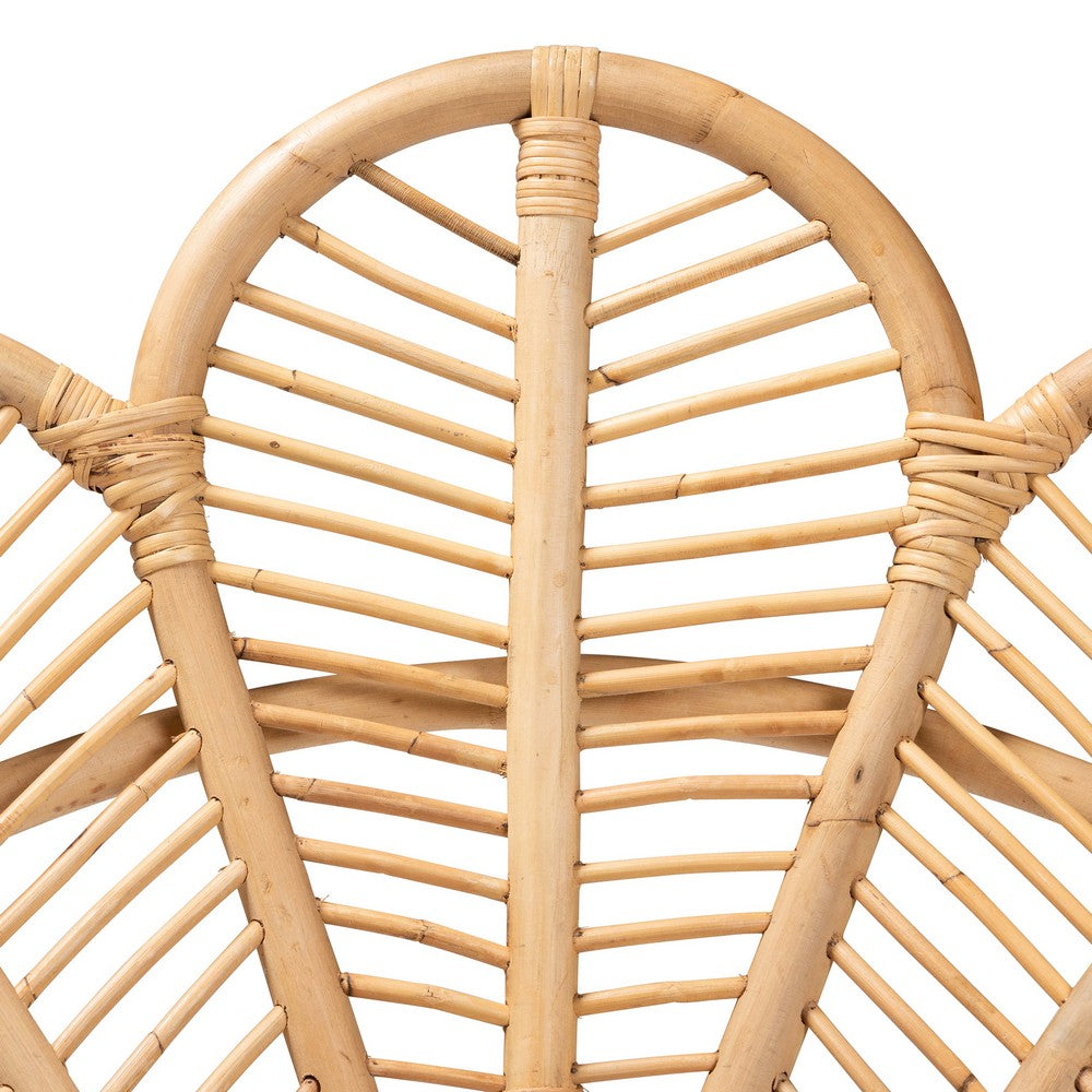 bali & pari - Garan Chair in Natural Brown/Black - Leaf-Rattan-CC view 7