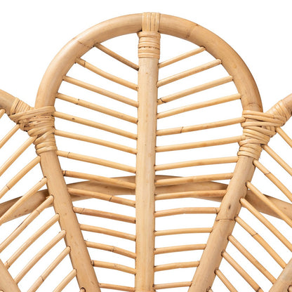 bali & pari - Garan Chair in Natural Brown/Black - Leaf-Rattan-CC view 7