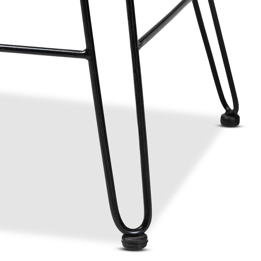 bali & pari - Garan Counter Stool in Natural Brown/Black - Leaf-Rattan-CS view 6