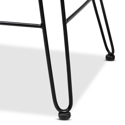 bali & pari - Garan Counter Stool in Natural Brown/Black - Leaf-Rattan-CS view 6