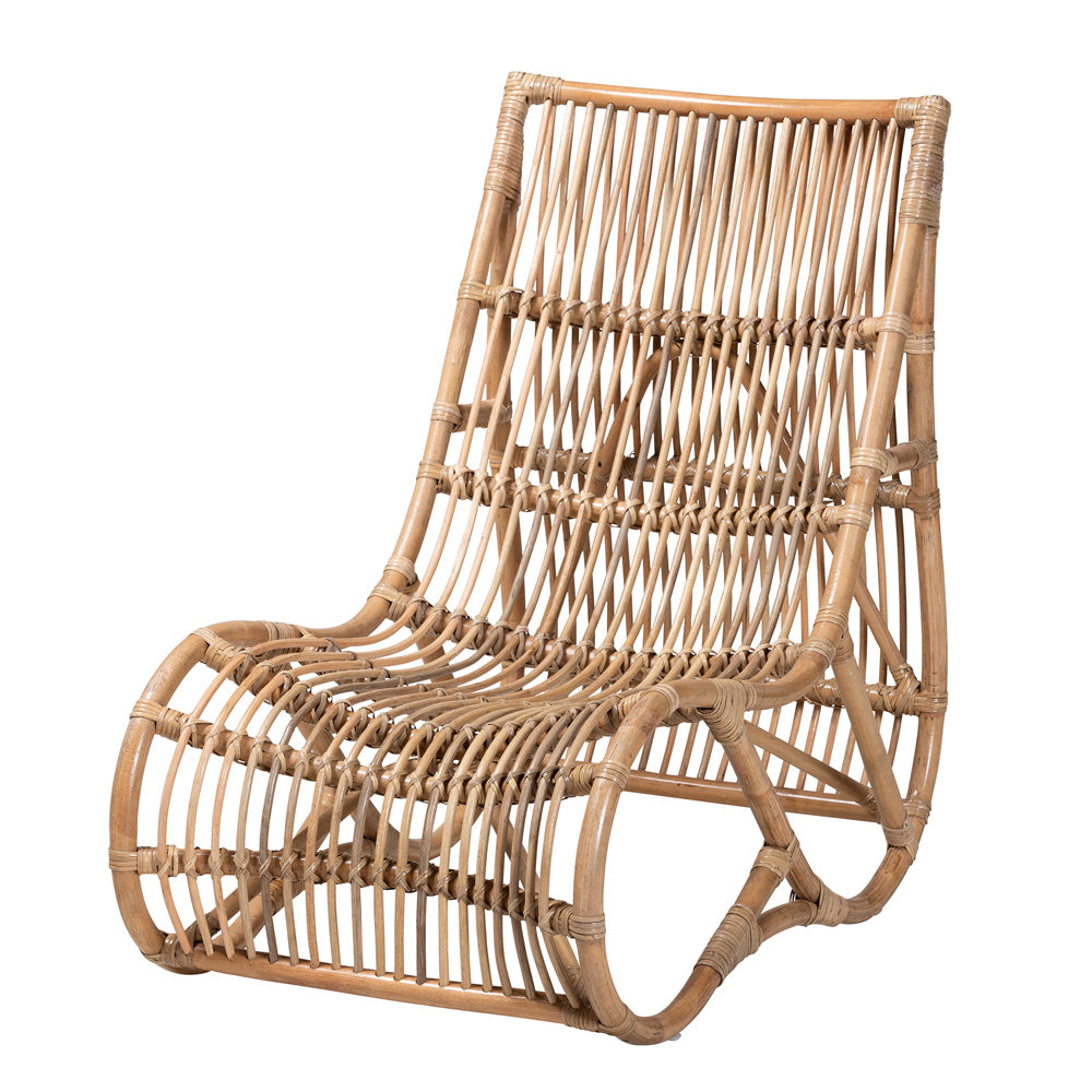 bali & pari - Genera Chair in Natural Brown - DC512-Rattan-CC view 1