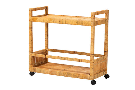 bali & pari - Genet Cart - DCWH10014-Rous-Natural Rattan-Cart view 1