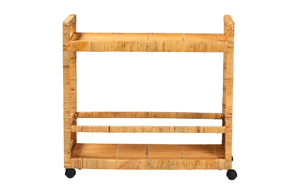 bali & pari - Genet Cart - DCWH10014-Rous-Natural Rattan-Cart view 2
