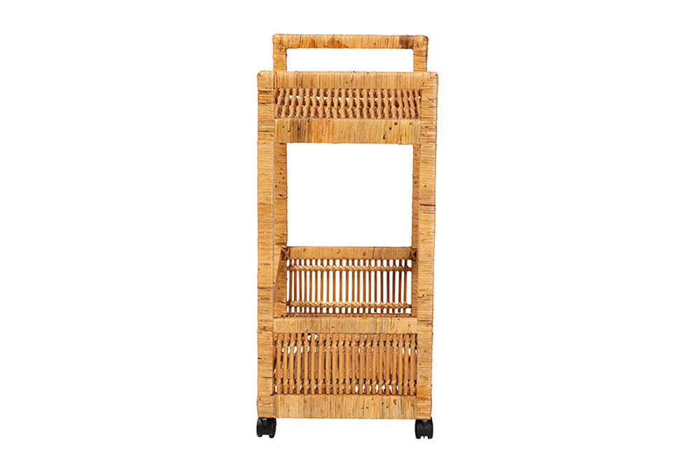 bali & pari - Genet Cart - DCWH10014-Rous-Natural Rattan-Cart view 3