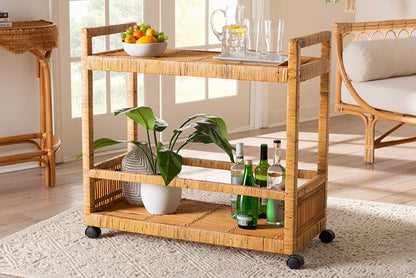 bali & pari - Genet Cart - DCWH10014-Rous-Natural Rattan-Cart view 5