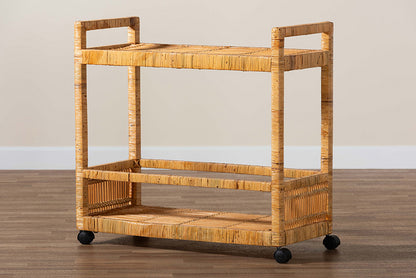 bali & pari - Genet Cart - DCWH10014-Rous-Natural Rattan-Cart view 7