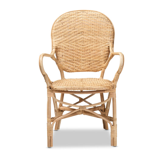 bali & pari - Genna Dining Chair in Natural Brown - RCN004-Rattan-DC view 2