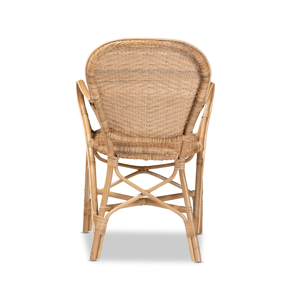 bali & pari - Genna Dining Chair in Natural Brown - RCN004-Rattan-DC view 4