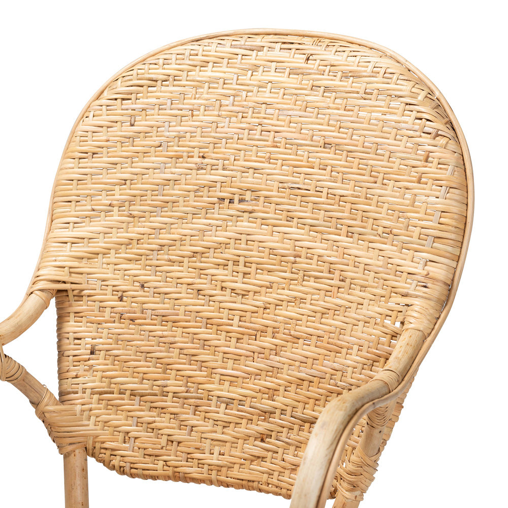 bali & pari - Genna Dining Chair in Natural Brown - RCN004-Rattan-DC view 5