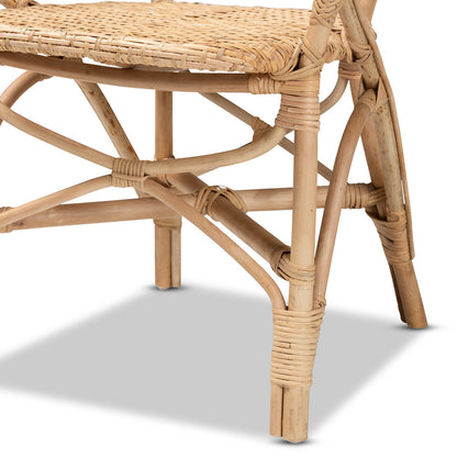 bali & pari - Genna Dining Chair in Natural Brown - RCN004-Rattan-DC view 6
