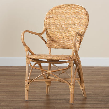 bali & pari - Genna Dining Chair in Natural Brown - RCN004-Rattan-DC view 9