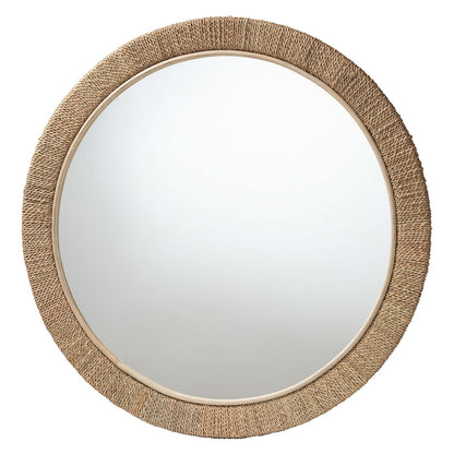 bali & pari - Geralyn Mirror in Natural Seagrass - WS097-Natural Rattan-Mirror view 1