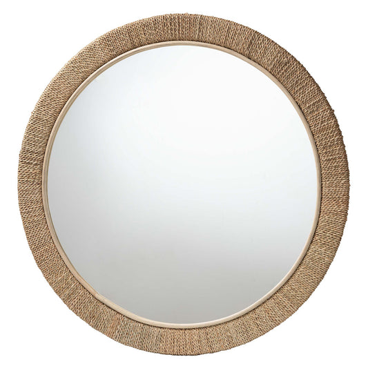 bali & pari - Geralyn Mirror in Natural Seagrass - WS097-Natural Rattan-Mirror view 1