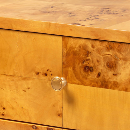 bali & pari - Ghina Console Table in Light Mappa Burl - SVN-1518-Natural Burl Op1-Ghina-Console Table view 5