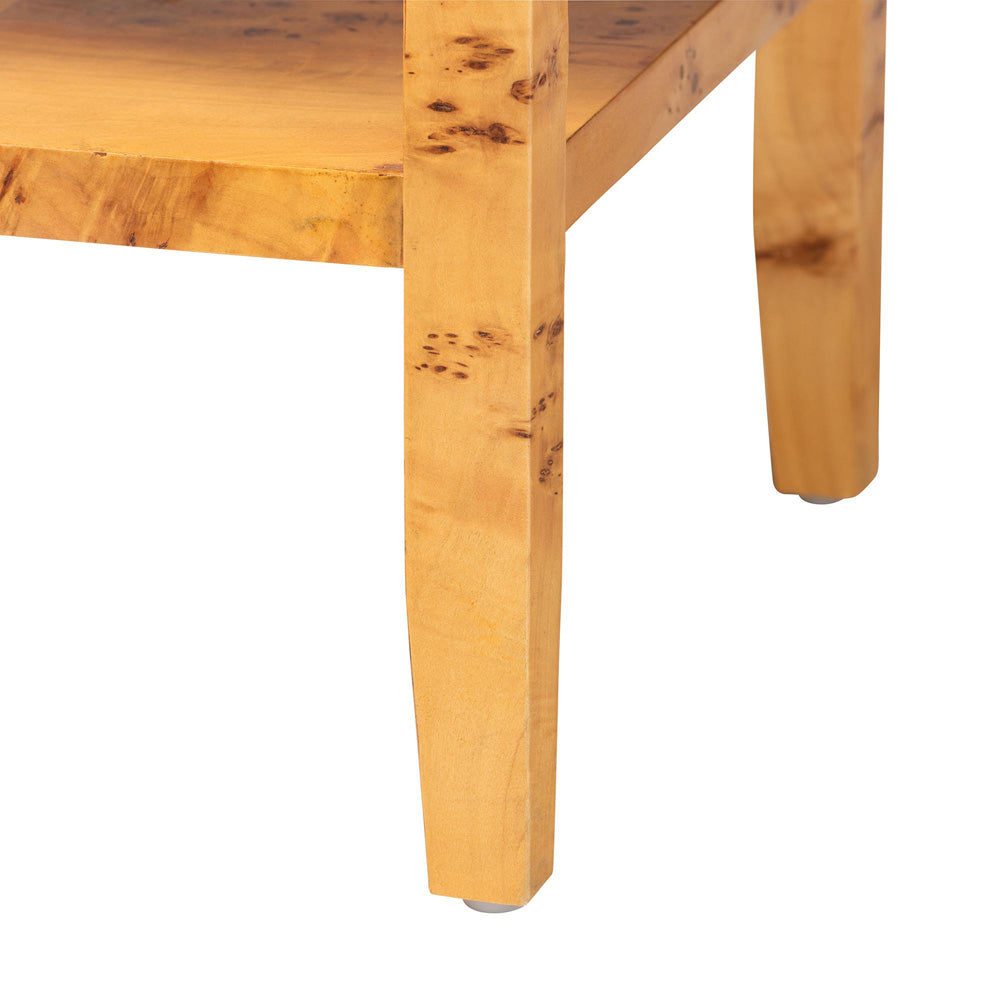 bali & pari - Ghina Nightstand in Light Mappa Burl - SVN-1517B-Natural Burl Op1-Ghina-NS view 6
