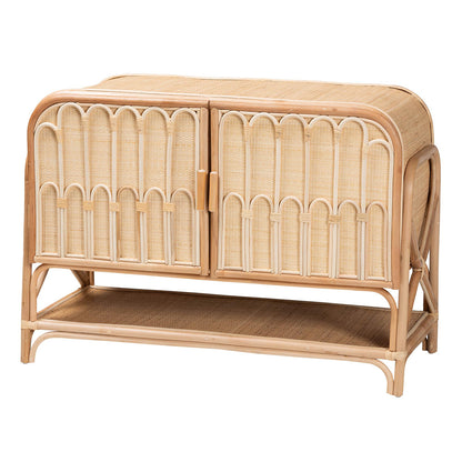 bali & pari - Gitano Storage Cabinet in Natural - WS085-B-Natural Rattan-Cabinet view 1