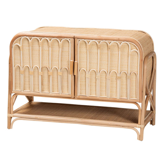 bali & pari - Gitano Storage Cabinet in Natural - WS085-B-Natural Rattan-Cabinet view 1