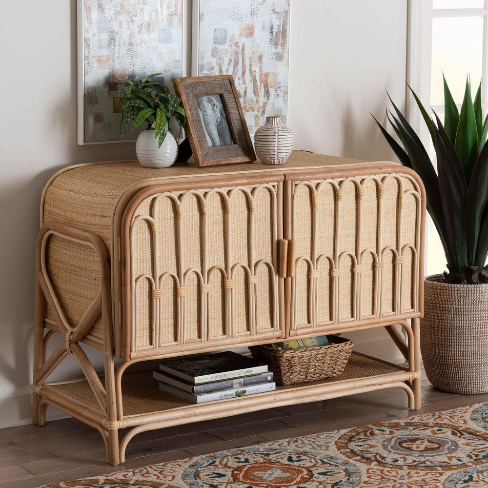 bali & pari - Gitano Storage Cabinet in Natural - WS085-B-Natural Rattan-Cabinet view 8