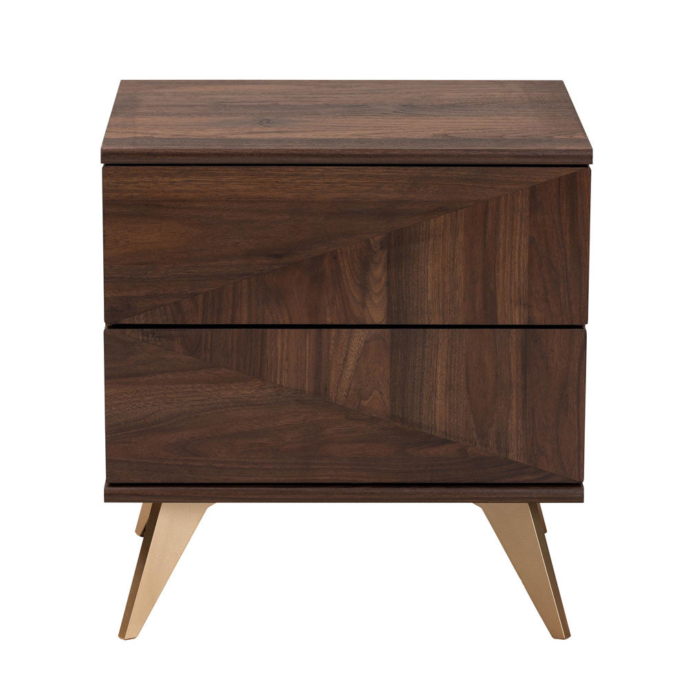 bali & pari - Graceland Nightstand in Walnut Brown/Gold - LV45ST4524WI-CLB-NS view 3