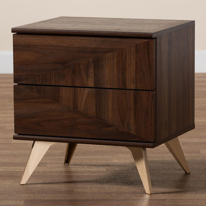 bali & pari - Graceland Nightstand in Walnut Brown/Gold - LV45ST4524WI-CLB-NS view 9