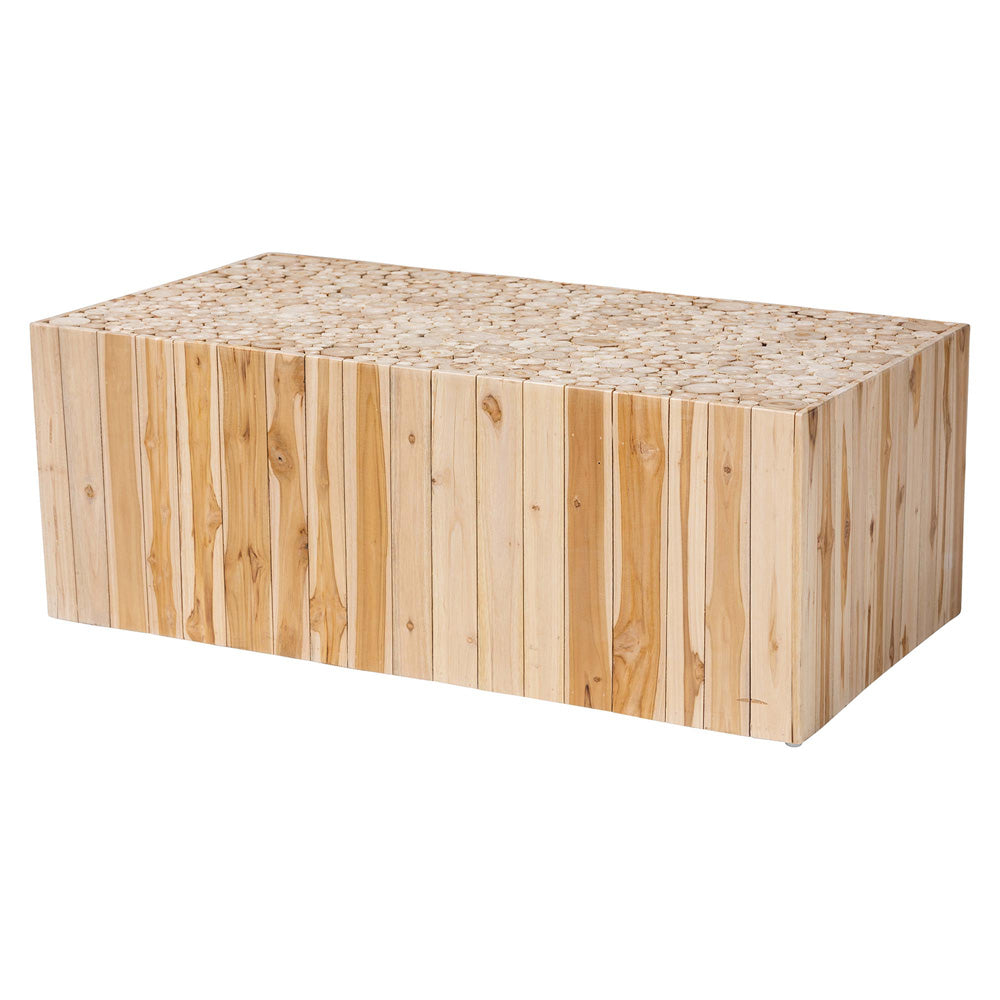 bali & pari - Grayson Coffee Table in Natural - Grayson-Wooden-CT view 1