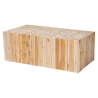 bali & pari - Grayson Coffee Table in Natural - Grayson-Wooden-CT view 1