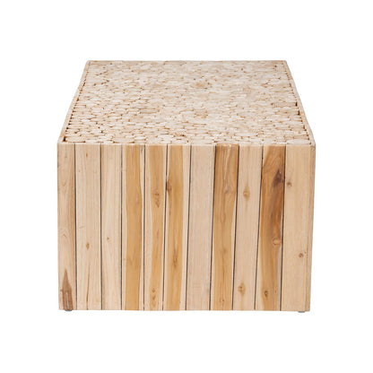 bali & pari - Grayson Coffee Table in Natural - Grayson-Wooden-CT view 3