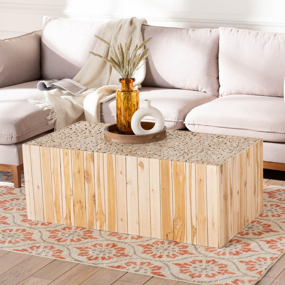 bali & pari - Grayson Coffee Table in Natural - Grayson-Wooden-CT view 8