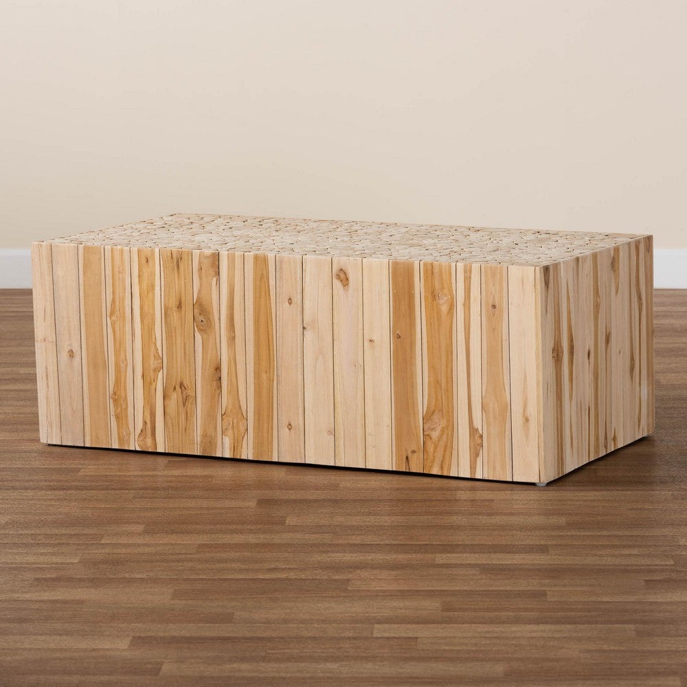 bali & pari - Grayson Coffee Table in Natural - Grayson-Wooden-CT view 9