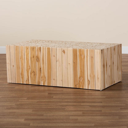 bali & pari - Grayson Coffee Table in Natural - Grayson-Wooden-CT view 9