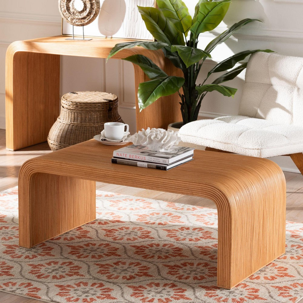 bali & pari - Guevara Coffee Table in Light Honey - Waterfall-Light Honey-Rattan-CT view 6