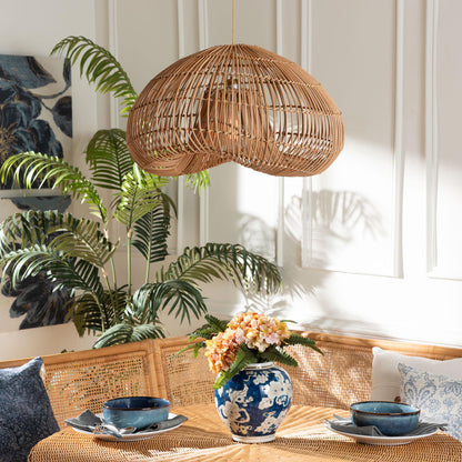 bali & pari - Hansa Lampshade in Natural Brown - F247-FT11-Lamp Shade view 2