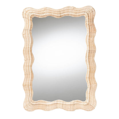 bali & pari - Hasana Mirror in Natural - WS089-Natural Rattan Frame-Mirror view 1